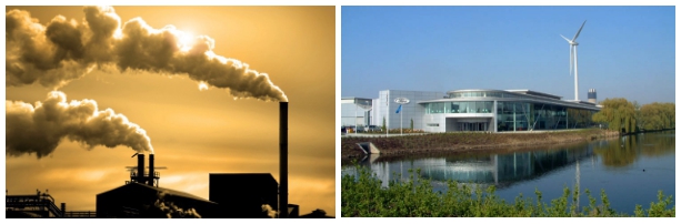 Contaminación del aire por fabricas - Imagen