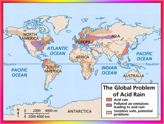 Lluvia ácida en el mundo - Imagen